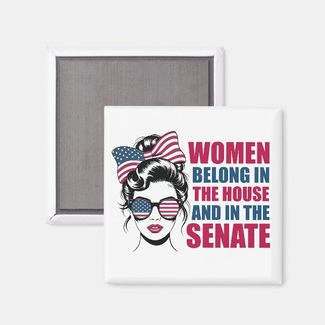 Aimant Citation féministe américaine amusante Politique (Recto/Verso)