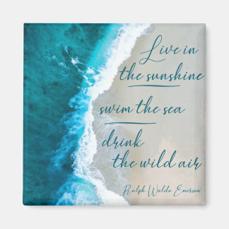 Aimant Citation inspirante pour ceux qui aiment la mer