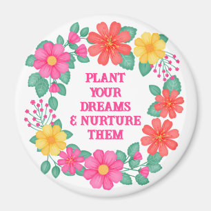 Aimant Citation Inspirationnelle Créez votre propre flora