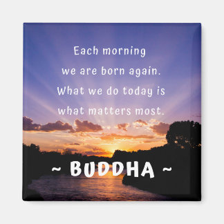 Aimant Citation Inspirationnelle du matin du Bouddha