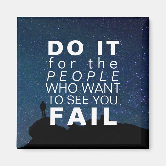 Aimant Citation Inspirationnelle Étoiles de motivation (Devant)