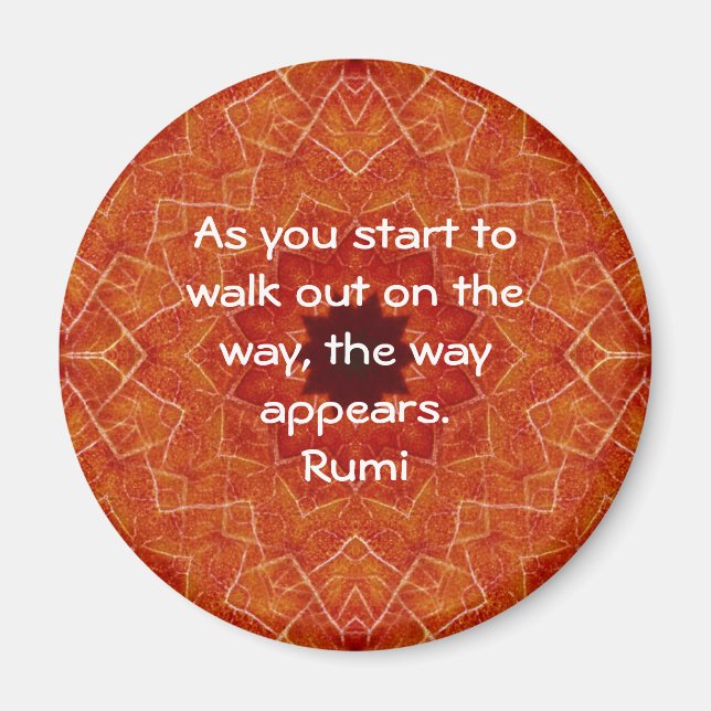 Aimant Citation inspirée de Rumi Parler de foi (Devant)