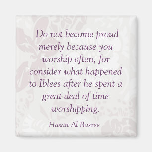 Aimant Citation islamique de Basree d'Al de Hasan sur