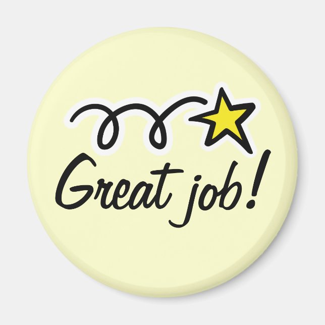 Aimant Citation motivante pour remercier les employés (Devant)