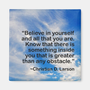 Aimant Citation Motivational Words   Croyez en vous-même