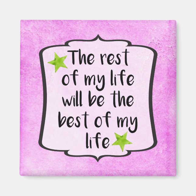 Aimant Citation motivationnelle de l'affirmation positive (Devant)