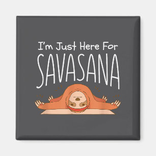 Aimant Citation Namaste drôle de paresseux de Savasana de
