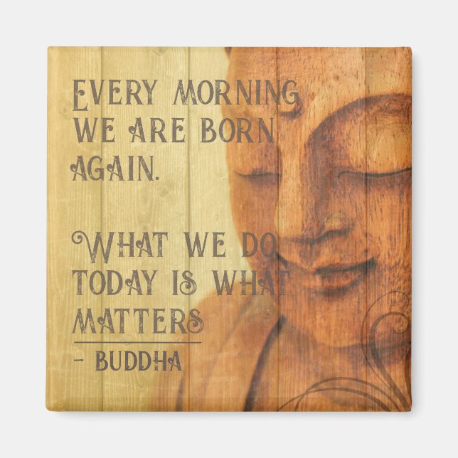 Aimant Citation positive de Bouddha Affirmation positive  (Devant)