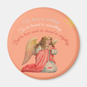 AIMANT CITATION ROMANTIQUE INSPIRANTE ANGÉLIQUE FÉMININ