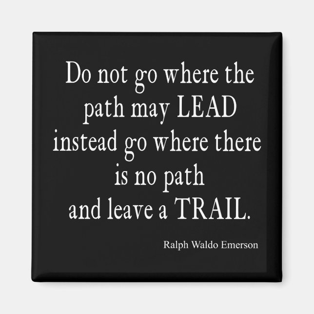 Aimant Citation vintage Emerson Inspirational Leadership (Devant)