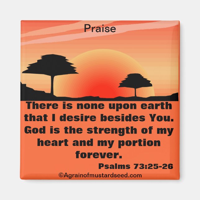 Aimant Citations bibliques Inspiration (Devant)