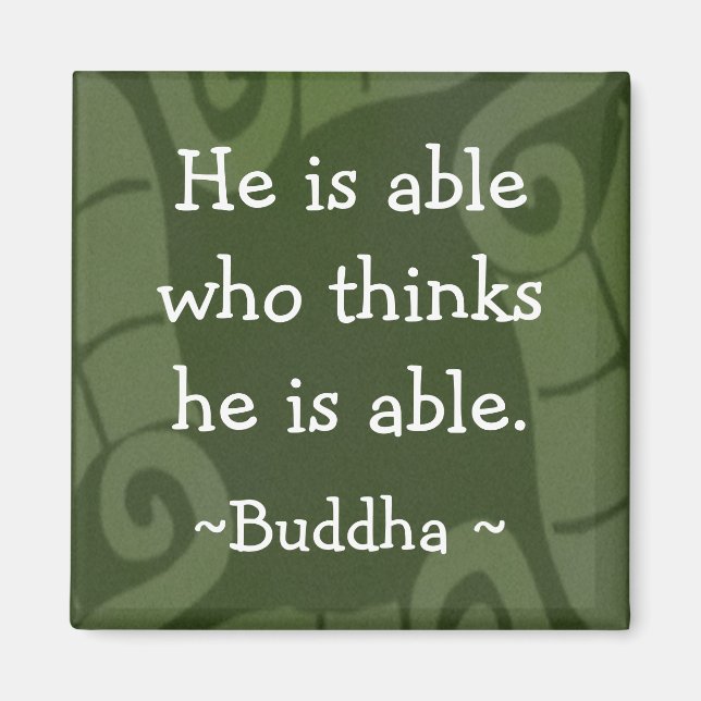 Aimant Citations de bouddha inspirantes Magnet-1 (Devant)