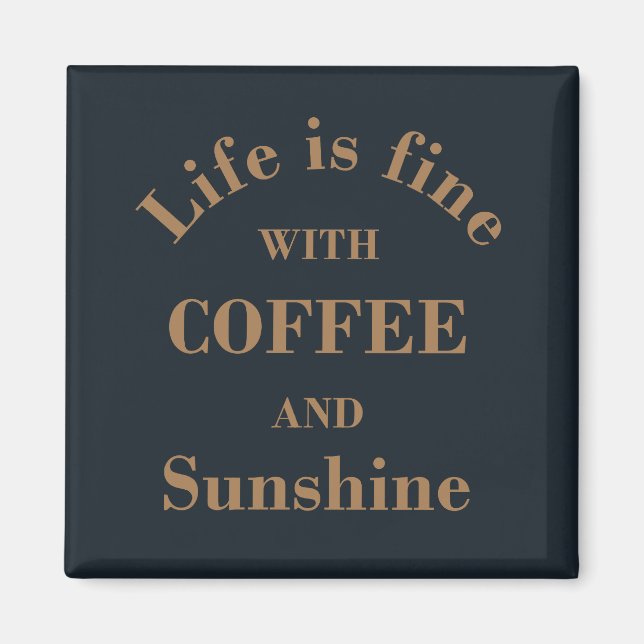 Aimant Citations de café drinker amusantes (Devant)