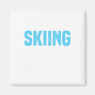 Aimant Citations de ski Papa Skieur Faveurs de fête d'ann