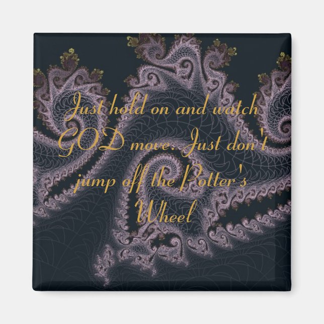 Aimant Citations d'inspiration de la roue de Potter (Devant)