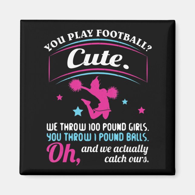 Aimant Citations et s vous jouez au football C (Devant)