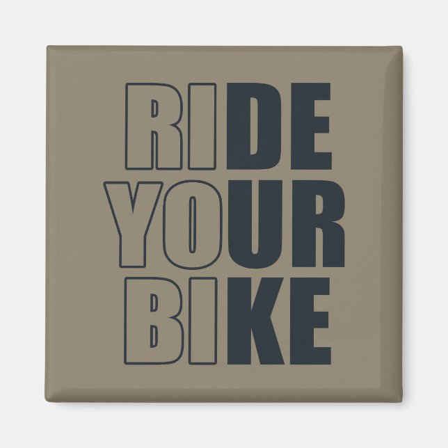 Aimant citations inspirantes à vélo (Devant)
