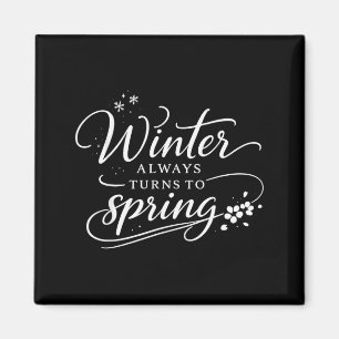 Aimant Citations Inspirantes Changements D'hiver Au Print