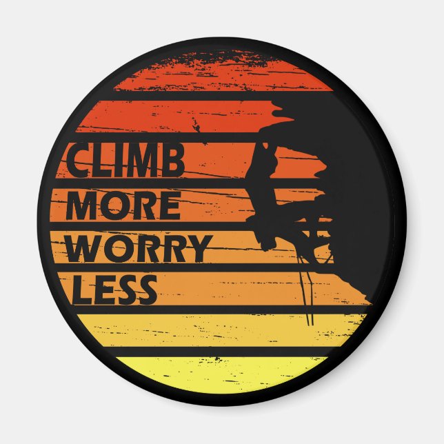 Aimant citations motivantes pour les grimpeurs (Devant)