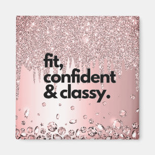 Aimant Citations motivationnelles pour Girl Bosses Femme
