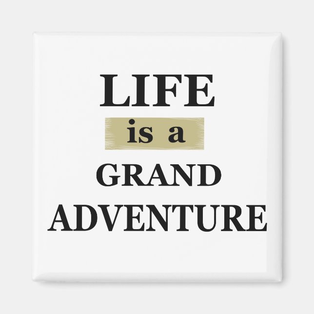 Aimant citations motivationnelles sur la vie (Devant)