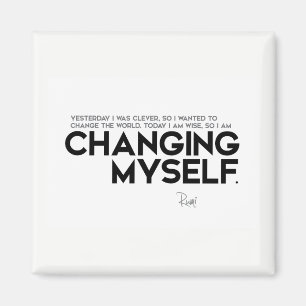 Aimant CITATIONS : Rumi : Me changer