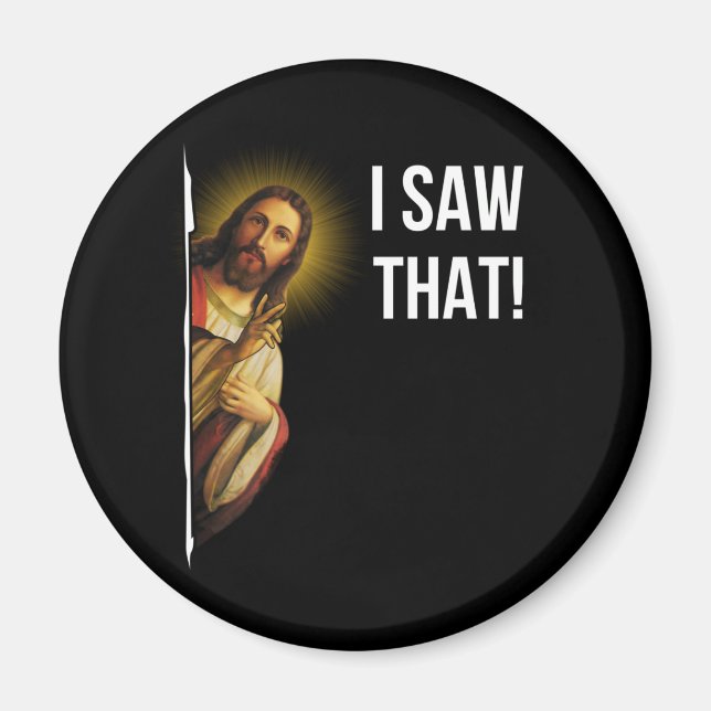 Aimant Citer Jésus Mème J'Ai Vu Ce Chrétien (Devant)