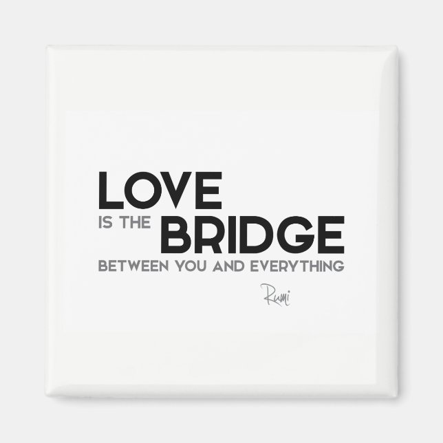 Aimant CITES : Rumi : Amour, pont (Devant)