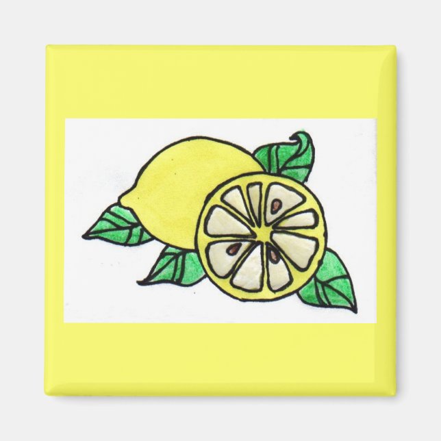 Aimant citron (Devant)