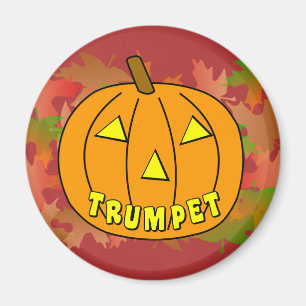 Aimant Citrouille de la trompette Halloween
