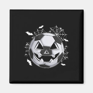 Aimant Citrouille de visage de Jack O Lantern de football