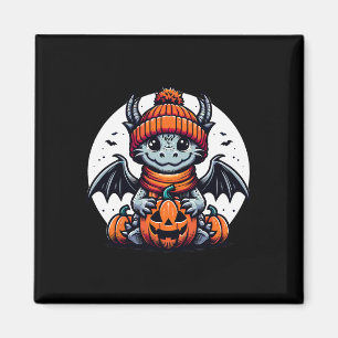Aimant Citrouille Halloween Dragon