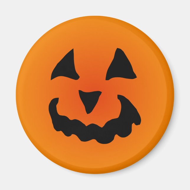 Aimant Citrouille Jack-o-Lantern (Devant)