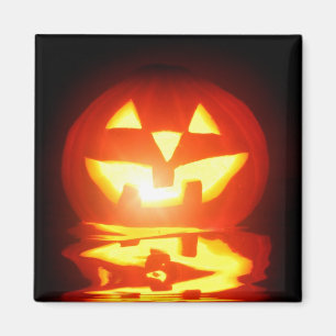 Aimant citrouille Jack-o'-lantern de Halloween