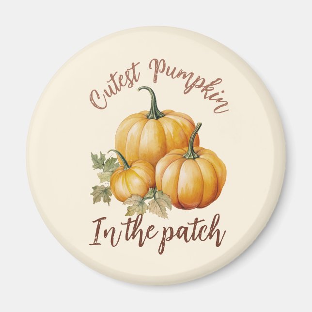 Aimant Citrouille le plus précis dans le patch (Devant)