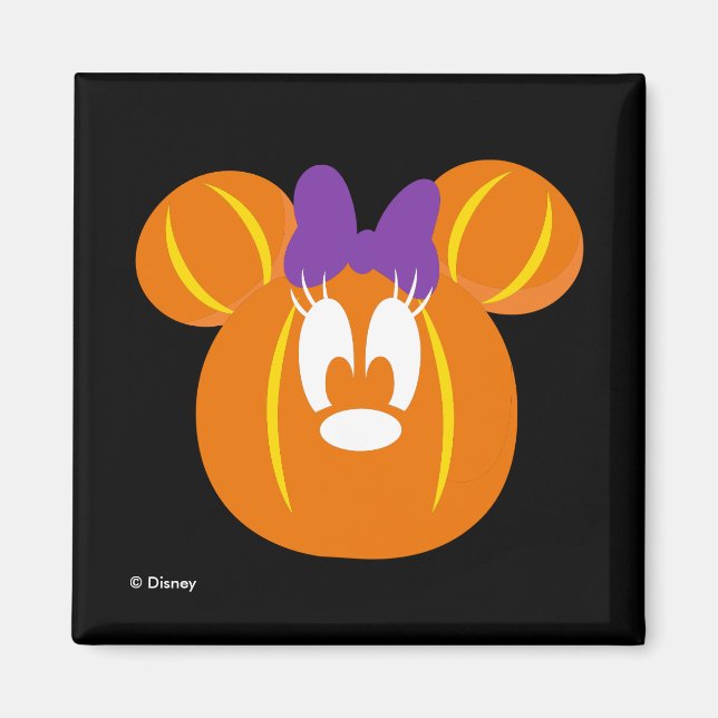 Aimant Citrouille Minnie Mouse (Devant)