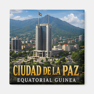 Aimant Ciudad de la Paz Guinée Équatoriale Voyage Souveni