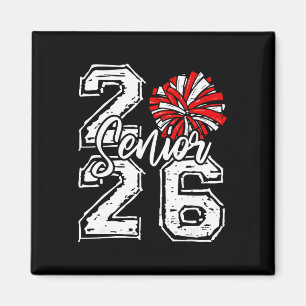 Aimant Cl De 2026 Cheer Senior 2026 Pom-Pom Rouge Menant