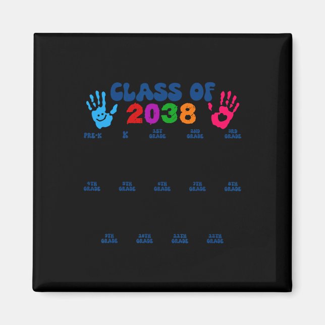 Aimant Cl De 2038 Empreinte À La Main Mélange Retour À L' (Devant)