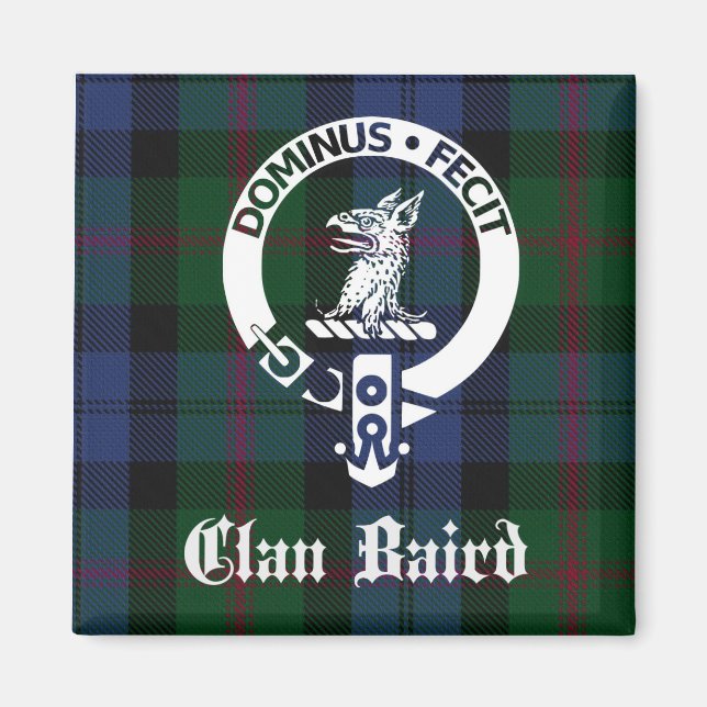 Aimant Clan Baird Tartan Crest (Devant)