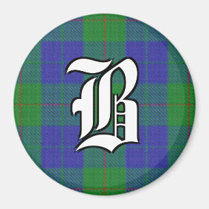 Aimant Clan Barclay Chasse Tartan Accents Plaid