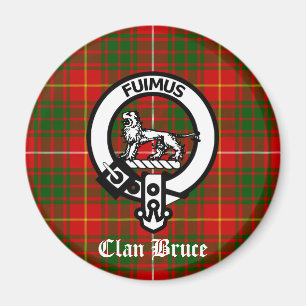 Aimant Clan Bruce Crest Tartan