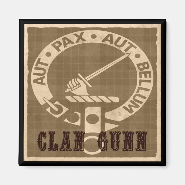 Aimant Clan Gunn Sepia (Devant)