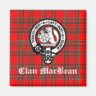 Aimant Clan MacBean Crest Badge & Tartan