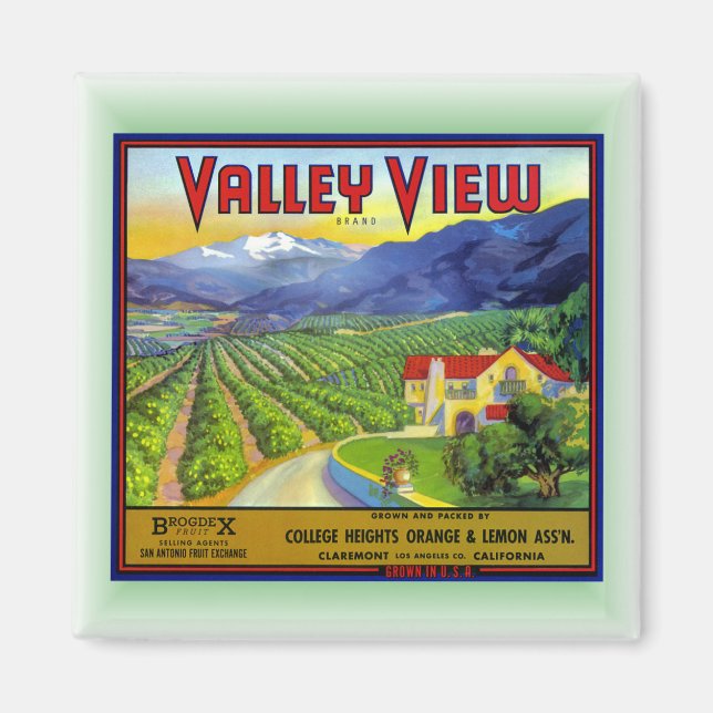 Aimant CLAREMONT VALLEY (Devant)
