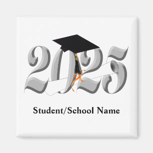 Aimant Classe Argent de 2025 Graduation