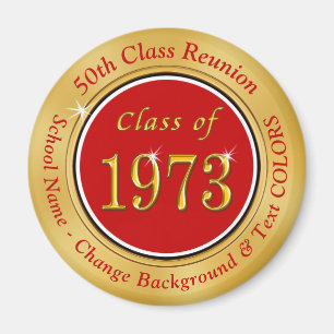 Aimant Classe de 1973 Réunion, 50e classe Faveurs Réunion