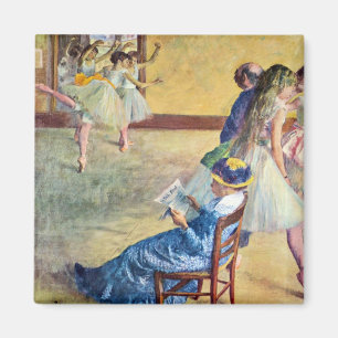 Aimant Classe de ballet, salle de danse par Edgar Degas