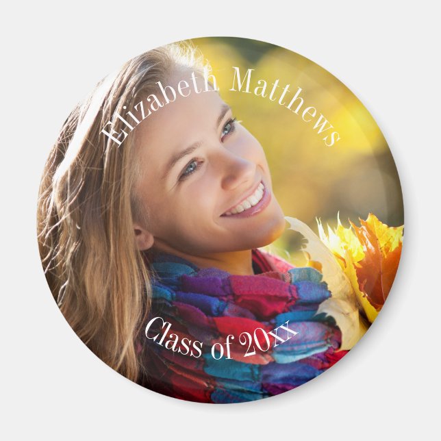 Aimant Classe de photo 2023 | Nom Graduation (Devant)