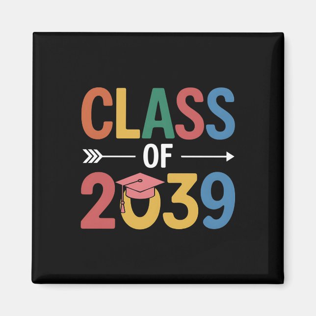 Aimant Classe super De 2039 Diplôme Senior 2039 (Devant)